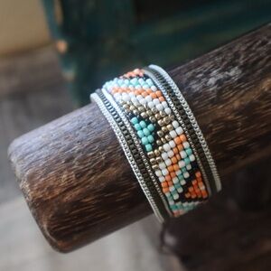 Colorful Aztec Beaded Bracelet